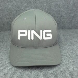 Ping Hat Cap Fitted Mens Medium Gray Sensorcool Flexfit Golf Lightweight Golfer